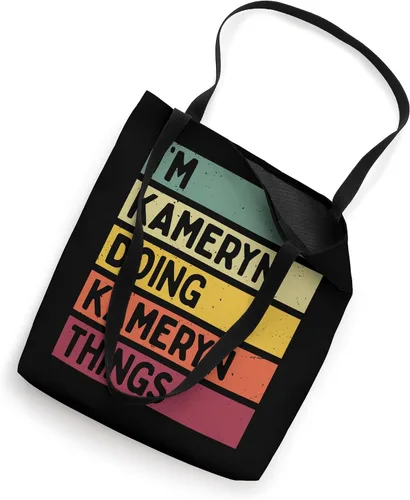 Vista 2 de I'm Kameryn Doing Kameryn Things Funny Custom Name Tote Bag
