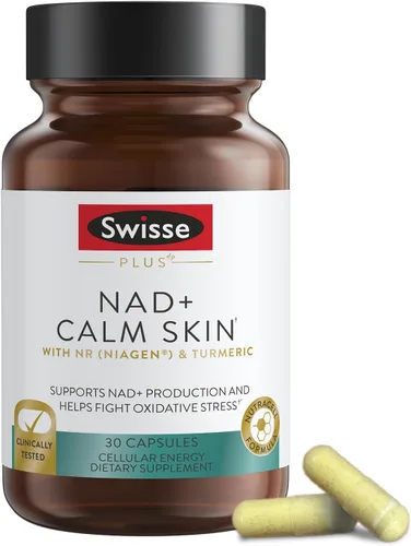 Vista 8 de Swisse Plus NAD+ Beauty Restore Ingredientes clínicamente probados Suplemento NAD+ para hombres y mujeres Apoya la formación de colágeno