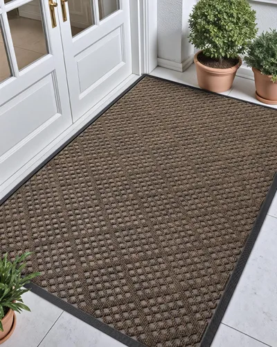 Vista 11 de DEXI Felpudo para puerta delantera, entrada exterior, 32 x 48 pulgadas Marrón