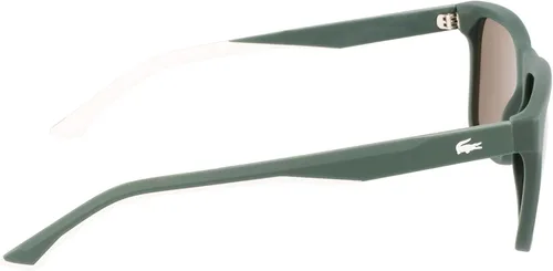 Vista 7 de Lacoste Lentes de sol rectangulares L972S para hombre color verde mate talla única Verde mate