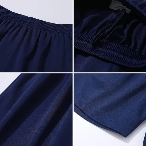 Vista 7 de LUCKYLUAN Conjunto de calcetines y pantalones cortos de fútbol para niños, uniforme deportivo de fútbol para niños y niñas