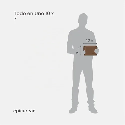 Vista 3 de Epicurean Tabla de cortar todo en uno de 10" × 7", nuez moscada marrón (Nutmeg/Brown)