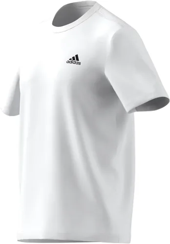 Vista 16 de Adidas Camiseta con logotipo pequeño bordado para hombre Essentials