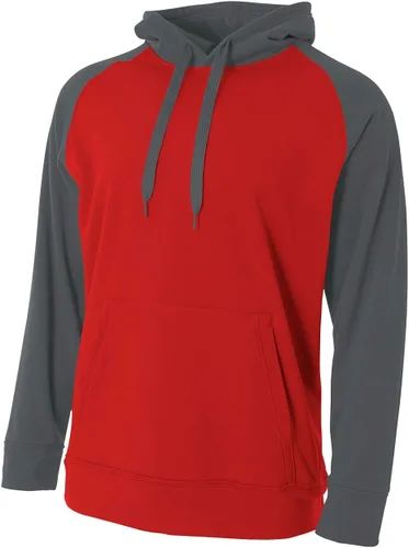 Vista 2 de A4 Sudadera con capucha de forro polar para niño Color Block Tech