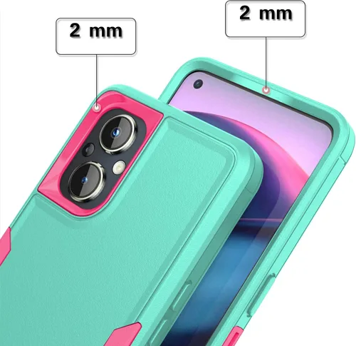 Vista 4 de Asuwish Funda protectora de pantalla de vidrio templado para OnePlus Nord N20 5G y protector delgado de doble capa protectora One Plus N 20 G5 1