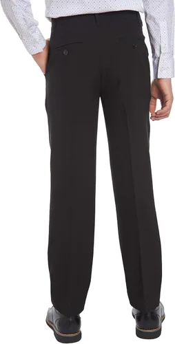 Vista 2 de Calvin Klein Boys' Flat-Front Bi-Stretch Dress Pant, Straight Leg Fit, Belt Loops & Front Pockets