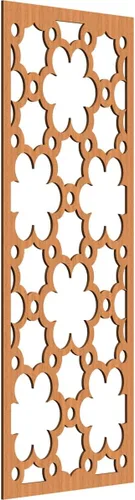Vista 107 de 9 3/8"W x 24 3/8"H x 1/4"T Southgate Decorativos Paneles De Pared De Madera Calado, Abedul