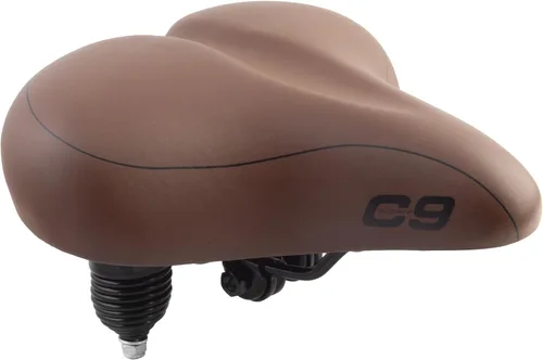 Vista 5 de Cloud-9 Sillín de bicicleta anatómico Cruiser 10.5" x 10.5" Asiento de bicicleta de vinilo suave al tacto, resorte helicoidal, alivio anatómico