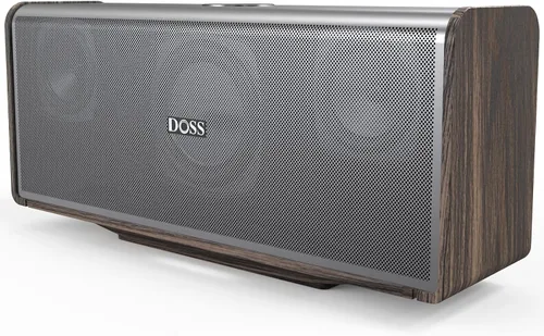 Vista 11 de DOSS Altavoz SoundBox Ultra Bluetooth, audio de 2.1 canales, graves Dorado