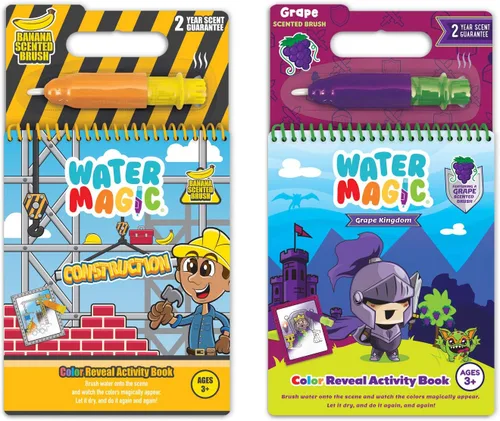 Vista 10 de Scentco Holiday Water Magic (2 Pack - Candy Cane & Gingerbread) - Libros de actividad reutilizables con revelación de agua gourmet patentados