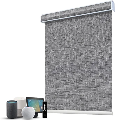 Vista 65 de SmartWings Persianas Motorizadas con Filtro de Luz, Compatible con Matter Thread Homekit Z-Wave Alexa Google, Persianas con 70% de Opacidad Safari