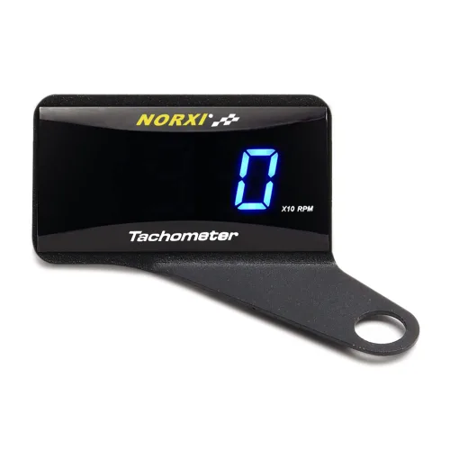 Vista 11 de Taquímetro Digital Universal Medidor RPM para Motocicleta y Auto, Impermeable, Electrónico (Azul)