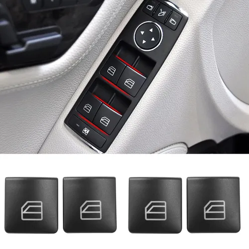 Vista 6 de Jaronx para cubiertas de botones del interruptor de ventana de Mercedes Benz, botones de interruptor de control de ventana eléctrica para Mercedes