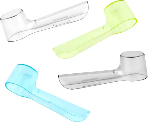 Vista 6 de 2 tapas para cepillos de dientes eléctricos, cubiertas de cabeza de cepillo de dientes eléctrico compatibles con cabezales Oral B