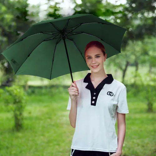 Vista 20 de LANBRELLA Paraguas plegable inverso compacto paraguas de viaje a prueba de viento automático