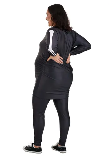 Vista 2 de Disfraz de Esqueleto de Maternidad Talla Plus para Mujer Multicolor