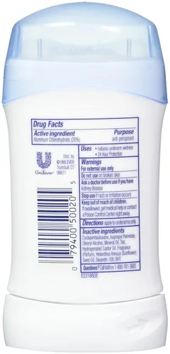 Vista 2 de Dove Desodorante 1.6 onzas de polvo sólido invisible (1.6 fl oz) (paquete de 3)