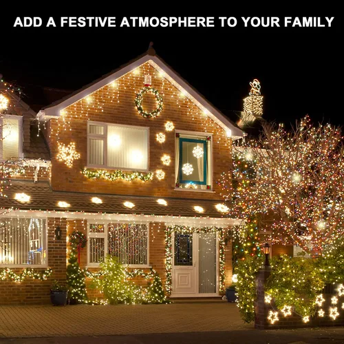 Vista 7 de Clips de luz navideños, clips de luz de Navidad, ganchos de canaleta para colgar al aire libre para decoración de Navidad, cadena de luces
