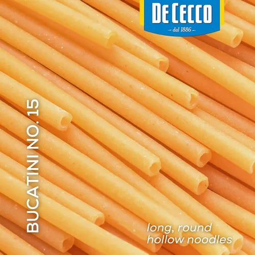 Vista 3 de De Cecco Pasta de sémola Bucatini No.15, 1 libra, 16 onzas