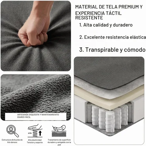 Vista 4 de HIPIHOM 83'' L Shaped Sleeper Sofa Bed, Storage Chaise with Cup Holder Dark Grey
