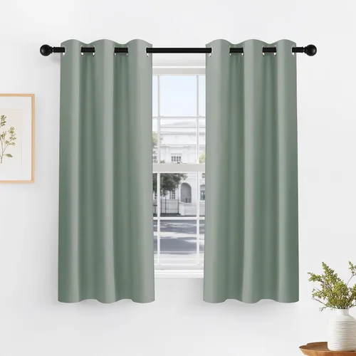 Vista 69 de PONY DANCE Cortinas para Autocaravana de 24 pulgadas de Largo, Cortinas Cortas para Baño y Cocina, Mini Cortinas de Privacidad para Camper