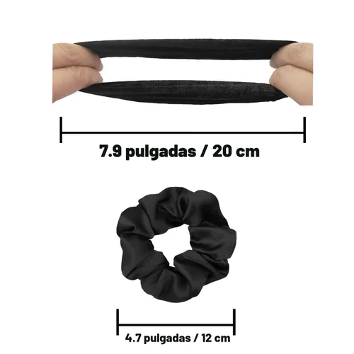 Vista 6 de IVARYSS Coleteros para el Cabello para Dormir, Satén Premium Más Suave que la Seda para Mujeres con Cabello Rizado, Lindas Bandas Elásticas