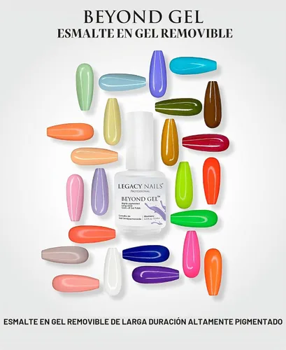 Vista 7 de LEGACY NAILS Professional Beyond Gel Soak-Off Esmalte de uñas – Cobertura completa, altamente pigmentado (BEYOND GEL – ALBA 1/2 oz)