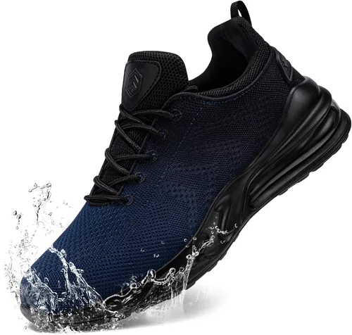 Vista 10 de LARNMERN Zapatillas de trabajo antideslizantes para hombre, resistentes al agua, para servicio de alimentos, zapatos trabajo antideslizantes