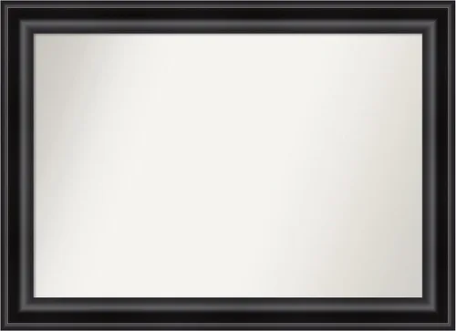 Vista 579 de Amanti Art Espejo personalizado, espejo de baño negro puente, espejo de pared o espejo de tocador de baño sobre el fregadero (26 x 26 pulgadas)
