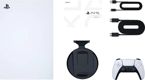 Vista 6 de Sony Playstation 5 PS5 - Consola de juegos versión de disco Horizon Forbidden West Bundle - Blu-Ray 4K, memoria GDDR6 de 16 GB, reproductor SSD