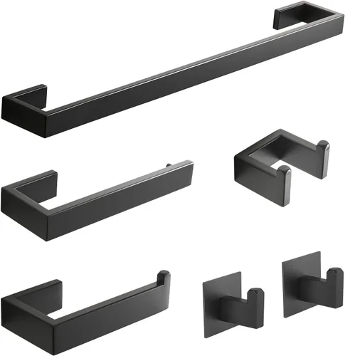 Vista 12 de Accesorios de baño Fapully, níquel cepillado, 100417-100421,100510