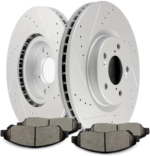 Vista 8 de SCITOO Kit de freno delantero Rotores de freno delantero y pastillas de freno de cerámica para Acura RSX 2003-2006
