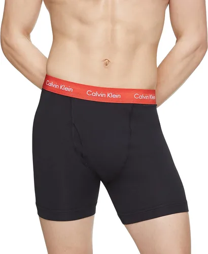 Vista 2 de Calvin Klein - Ropa interior de algodón elástico tipo bóxer brief para hombre, paquete de 3