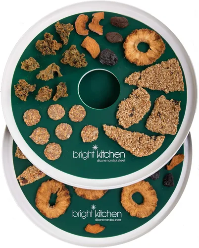Vista 4 de 6 hojas deshidratadoras planas de silicona para deshidratadores redondos no tóxicos Nesco, forro de alfombrilla circular, reutilizable, flexible