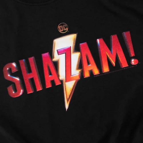 Vista 5 de Popfunk Shazam! Camiseta y pegatinas con logotipo de la película