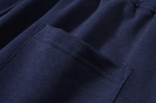 Vista 5 de CRYSULLY Pantalones cortos de algodón para hombre con bolsillos con cremallera
