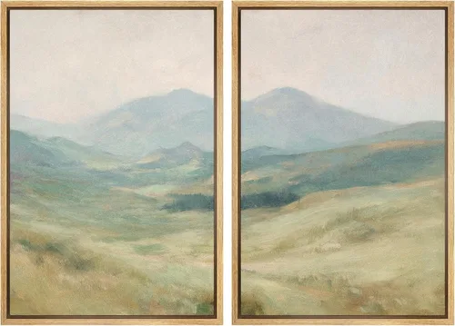 Vista 136 de SIGNWIN Lienzo enmarcado para pared, ilustraciones abstractas texturizadas en tonos beige terrosos, arte moderno, decorativo, contemporáneo
