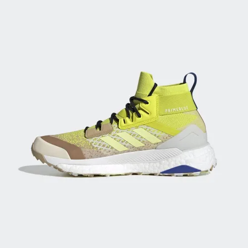 Vista 7 de adidas Terrex Free Hiker Gore-TEX 2.0 - Zapatos de senderismo para hombre Tono beige/amarillo pulso/amarillo ácido