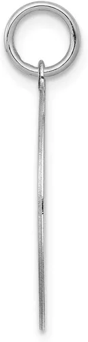 Vista 2 de Colgante de plata de ley 925 con letra inicial brocada G del alfabeto - 1.063 in x 0.787 in, Metal, No es una piedra preciosa