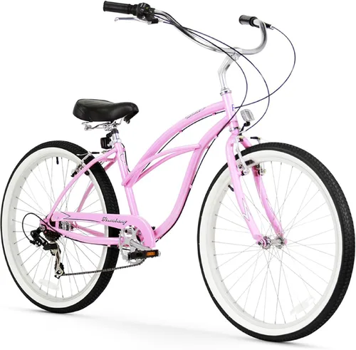 Vista 9 de Sixthreezero Urban Lady Beach Cruiser - Bicicleta híbrida de 3 velocidades para mujer