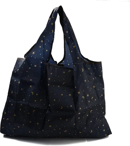 Vista 22 de BEEFLYING Bolsas de comestibles plegables, de nailon, ecológicas y reutilizables, impermeables, bolsas de la compra plegables