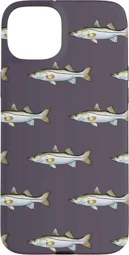 Vista 9 de Grey Snook Pattern Saltwater Fish Case for iPhone 17