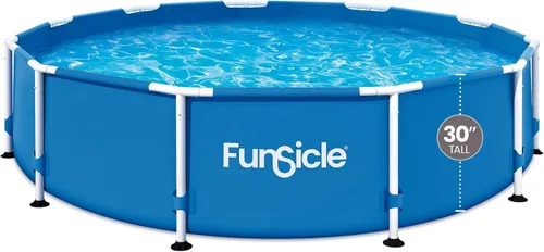 Vista 10 de Funsicle Actividad 8' x 30" Piscina redonda sobre el suelo, incluye bomba de filtro FiltraBoost 400 GPH con AutoSkimmer, cartucho de filtro tipo I