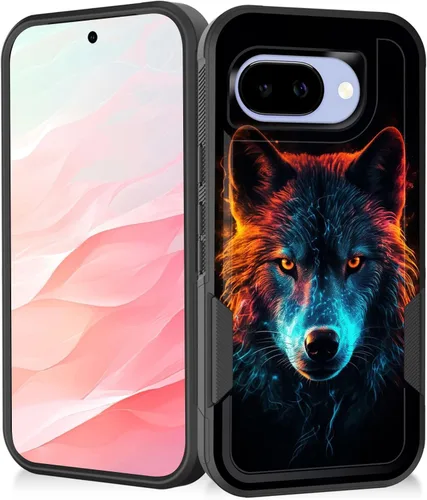 Vista 129 de Funda para Pixel 7a, resistente de doble capa híbrida de policarbonato duro de goma suave a prueba de golpes para Google Pixel 7A 6.1 pulgadas