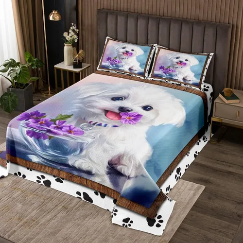 Vista 11 de Erosebridal Juego de colcha de gato rosa, tamaño individual para niñas, gris y negro, juego de ropa de cama para niños y niños, lindo juego
