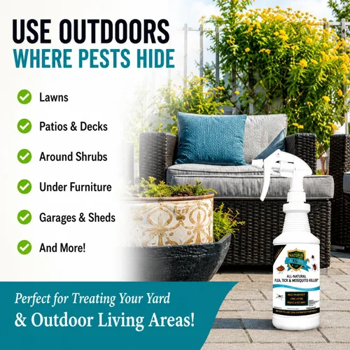 Vista 9 de Asesino de pulgas, garrapatas y mosquitos totalmente natural - 128 oz galón