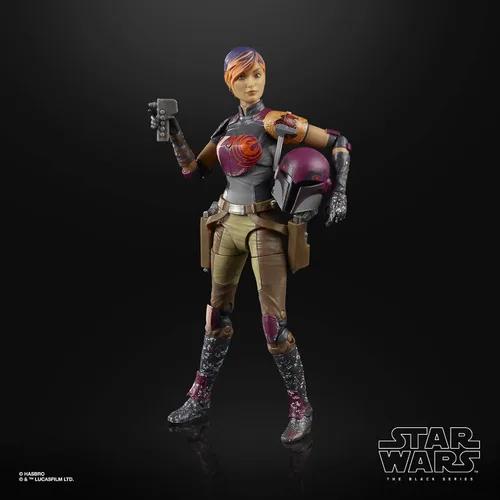 Vista 5 de STAR WARS The Black Series Sabine Wren - Figura de acción coleccionable de 6 pulgadas de escala Rebels, juguetes para niños a partir de 4 años