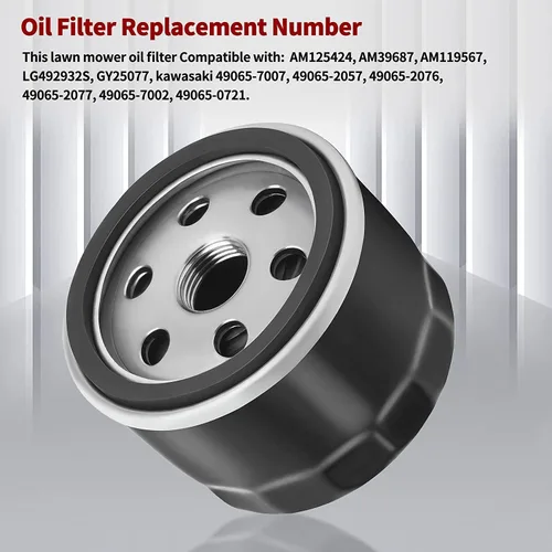 Vista 5 de 12 050 01-S 12 050 01-S1 Filtro de aceite compatible con Kohler Engine Cortacésped Tractor Cub Cadet Craftsman Troy Bilt Toro 12 050 01 KH-12-050-01