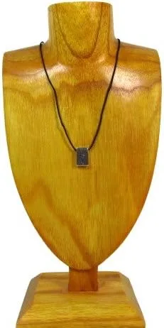 Vista 4 de Eohla columna que soporta, dos cara Astrología runa peltre colgante en con cable collar