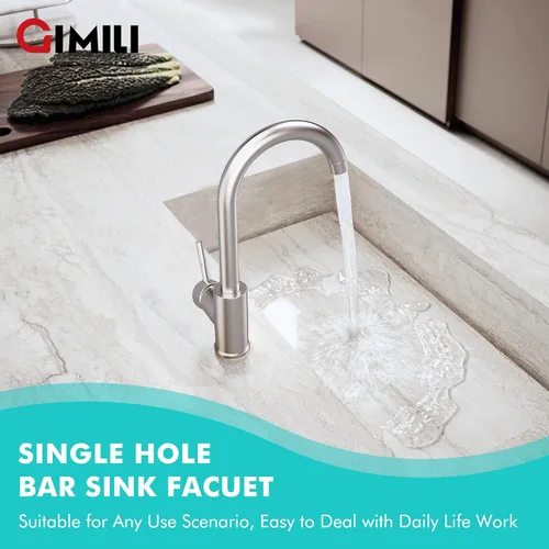 Vista 5 de Grifo de cocina Prep Wet - Pequeño para cocina, casa de campo, caravana, cámper, uso al aire libre, baño